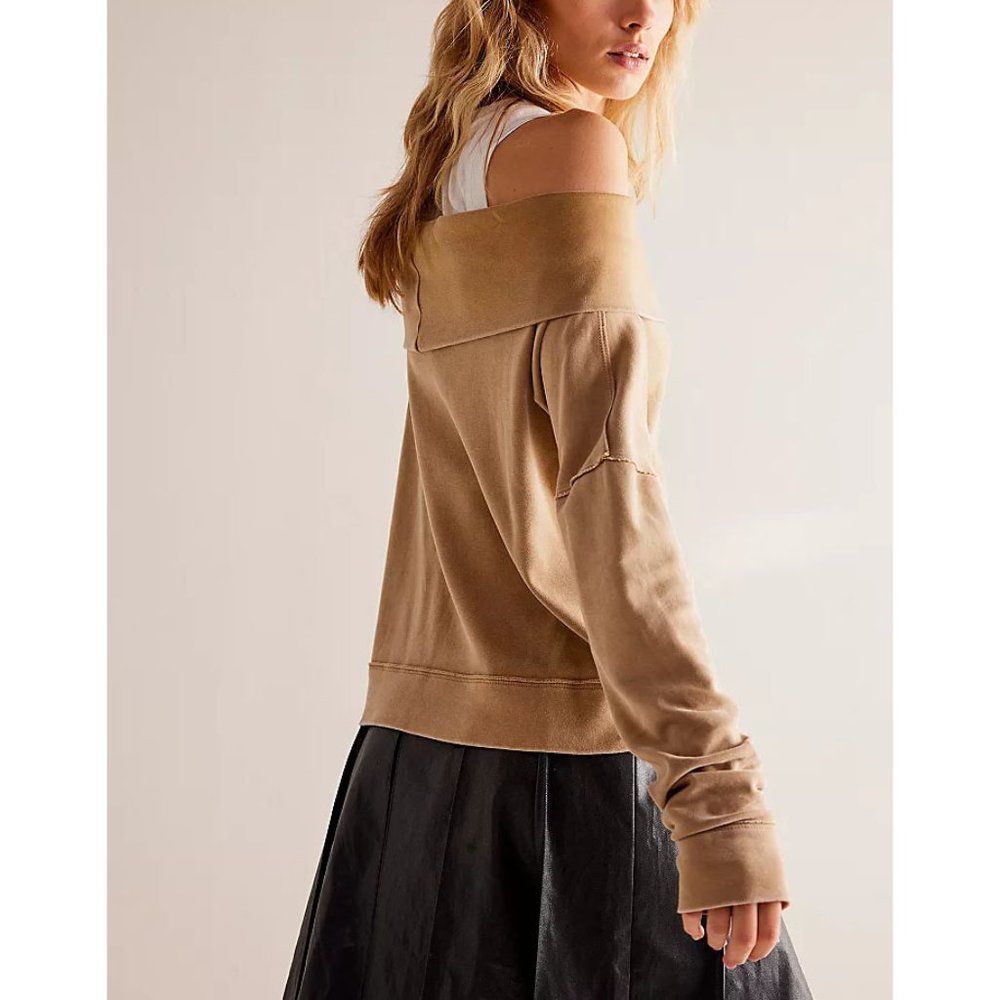 FREE PEOPLE Not The Same Tee / Iced Coffee - Picture 9 of 12